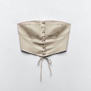 FAUX LEATHER CORSET